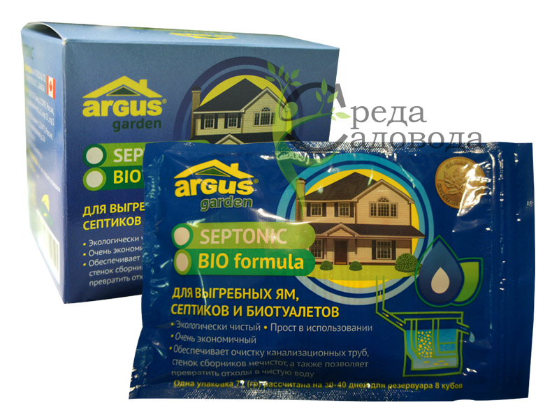 ARGUS garden SEPTONIC BIO formula для выгребных ям, септиков и биотуалетов 71 гр